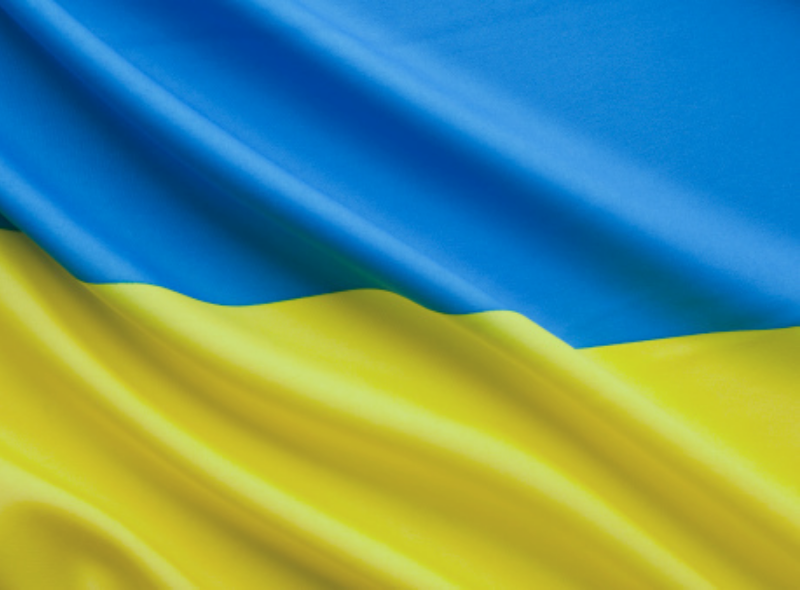 The Ukraine flag