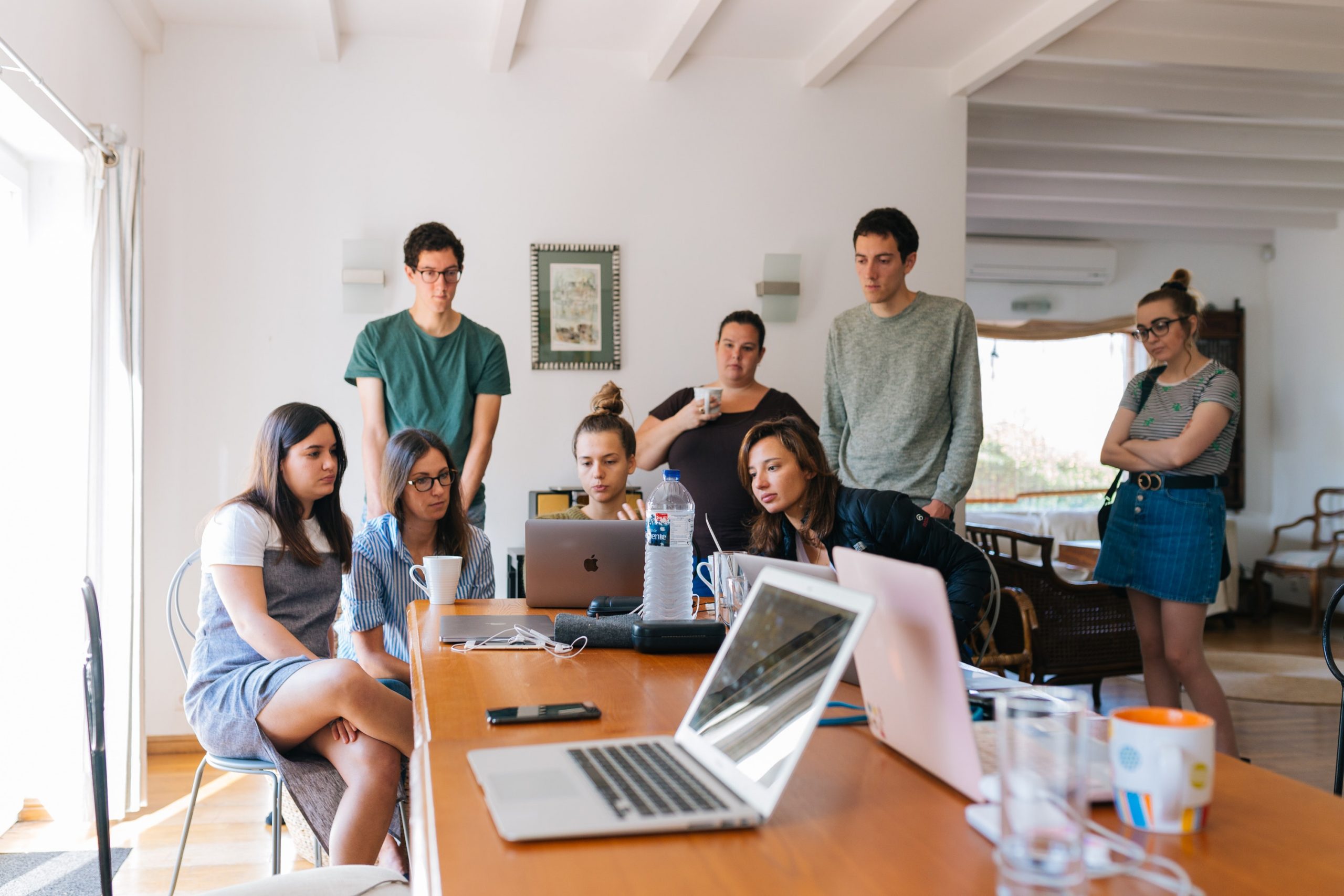 Team meeting and discussing ideas