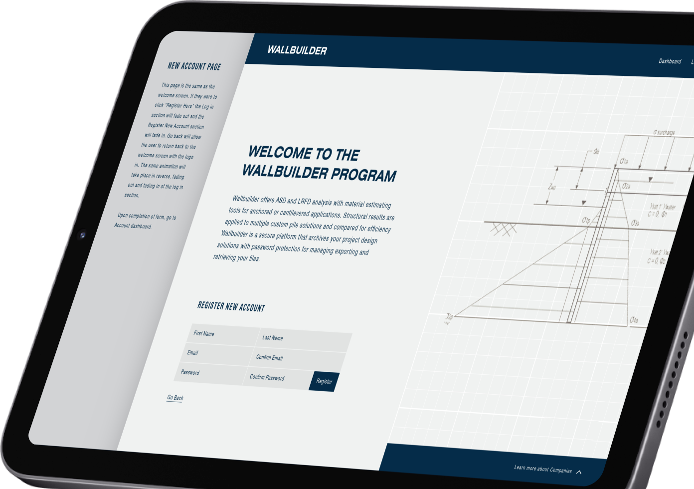 Dashboard of an Advanced Structural Analysis Web Application